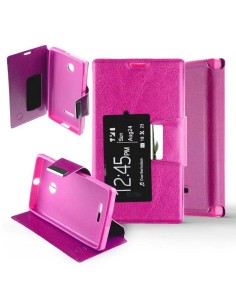 Etui Folio Rose simili cuir | 1001coques.fr