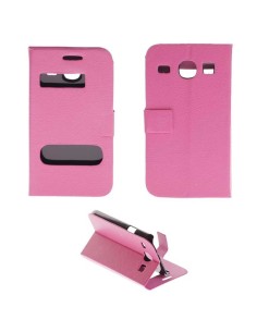 Etui Folio Rose simili cuir | 1001coques.fr