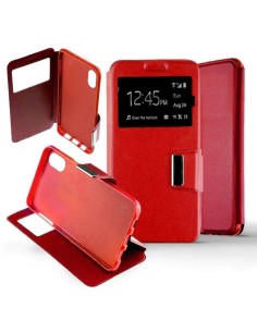 Etui Folio Rouge simili cuir | 1001coques.fr