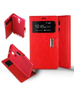 Etui Folio Rouge simili cuir | 1001coques.fr