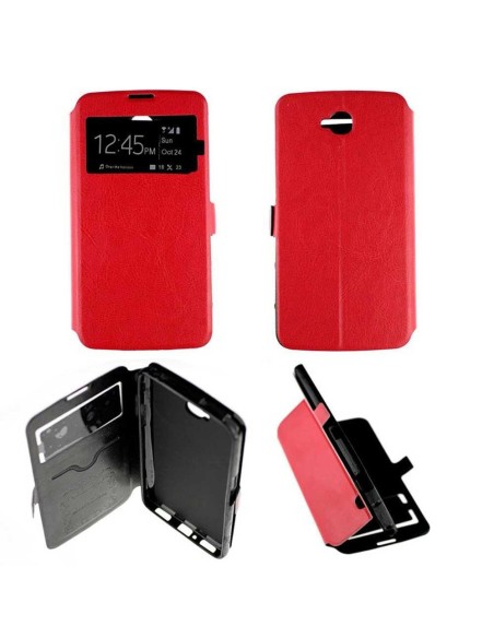 Etui folio en Simili cuir Rouge pour LG G Pro Lite
