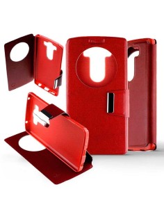 Etui Folio Rouge simili cuir | 1001coques.fr