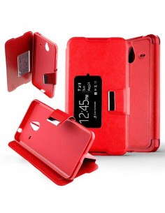 Etui Folio Rouge simili cuir | 1001coques.fr