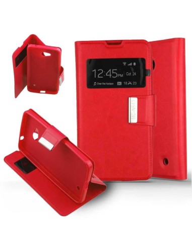 Etui folio en Simili cuir Rouge