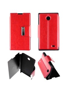 Etui Folio Rouge simili cuir | 1001coques.fr