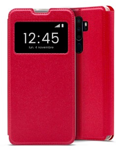 Etui Folio Rouge simili cuir | 1001coques.fr