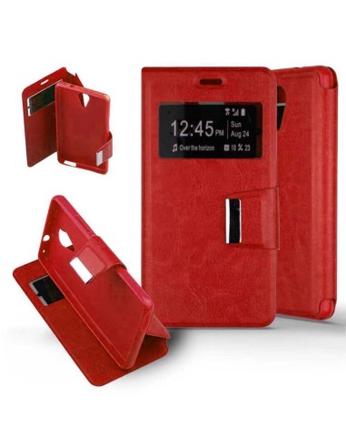 Etui folio en Simili cuir Rouge