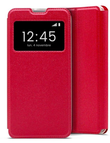 Etui folio en Simili cuir Rouge pour Samsung Galaxy A32 5G