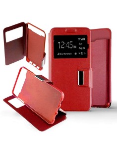 Etui Folio Rouge simili cuir | 1001coques.fr