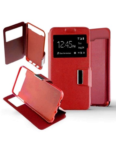 Etui folio en Simili cuir Rouge