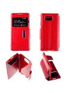 Etui Folio Rouge simili cuir | 1001coques.fr