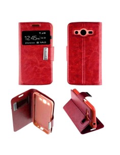 Etui Folio Rouge simili cuir | 1001coques.fr