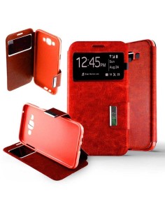 Etui Folio Rouge simili cuir | 1001coques.fr