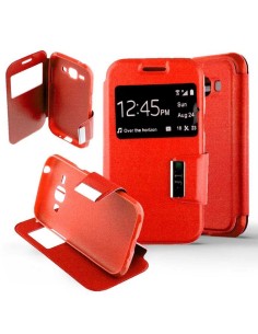 Etui Folio Rouge simili cuir | 1001coques.fr