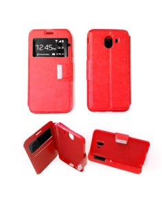 Etui Folio Rouge simili cuir | 1001coques.fr