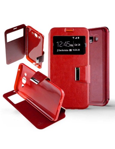 Etui folio en Simili cuir Rouge