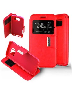 Etui Folio Rouge simili cuir | 1001coques.fr