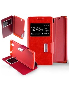 Etui Folio Rouge simili cuir | 1001coques.fr