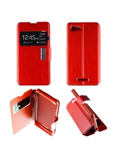 Etui Folio Rouge simili cuir | 1001coques.fr