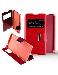 Etui Folio Rouge simili cuir | 1001coques.fr