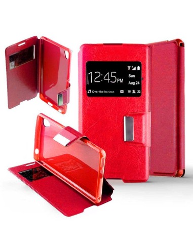 Etui folio en Simili cuir Rouge