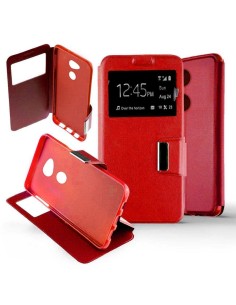 Etui Folio Rouge simili cuir | 1001coques.fr