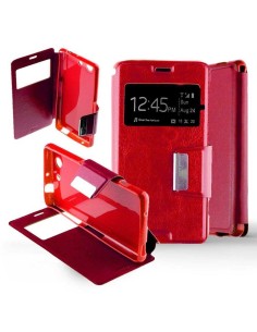 Etui Folio Rouge simili cuir | 1001coques.fr