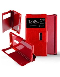 Etui Folio Rouge simili cuir | 1001coques.fr