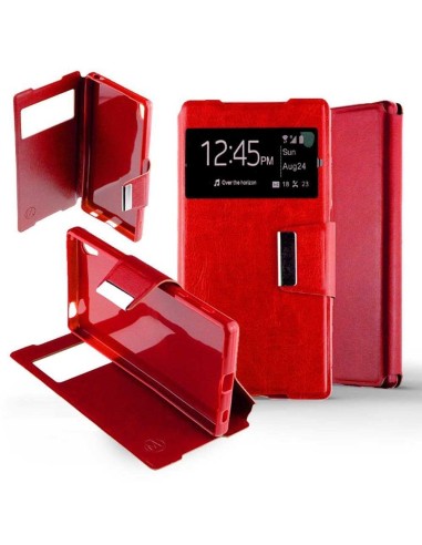 Etui folio en Simili cuir Rouge