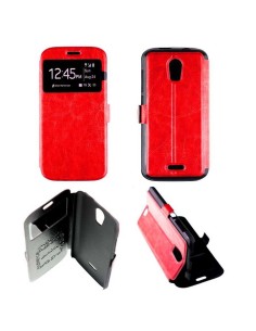 Etui Folio Rouge simili cuir | 1001coques.fr