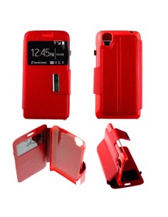 Etui Folio Rouge simili cuir | 1001coques.fr