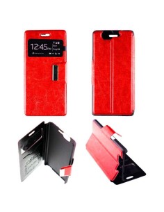 Etui Folio Rouge simili cuir | 1001coques.fr