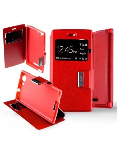 Etui Folio Rouge simili cuir | 1001coques.fr