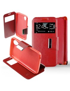 Etui Folio Rouge simili cuir | 1001coques.fr