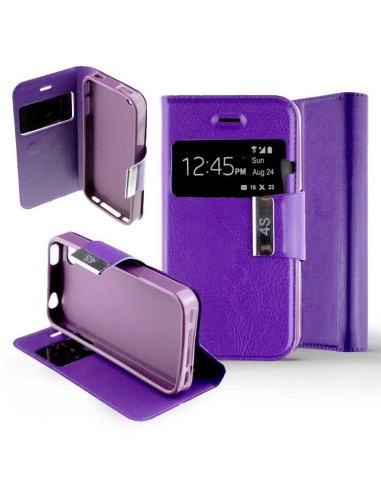 Etui folio en Simili cuir Violet