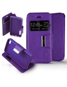 Etui Folio Violet simili cuir | 1001coques.fr