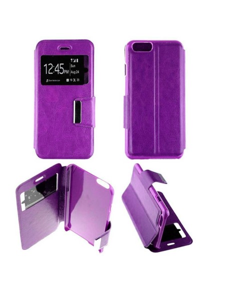 Etui folio en Simili cuir Violet pour Apple iPhone 7 Plus