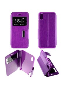 Etui Folio Violet simili cuir | 1001coques.fr