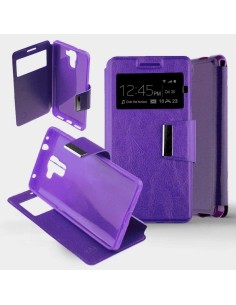 Etui Folio Violet simili cuir | 1001coques.fr