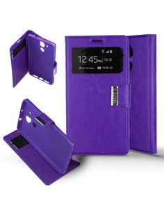 Etui Folio Violet simili cuir | 1001coques.fr