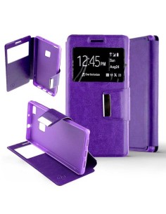 Etui Folio Violet simili cuir | 1001coques.fr