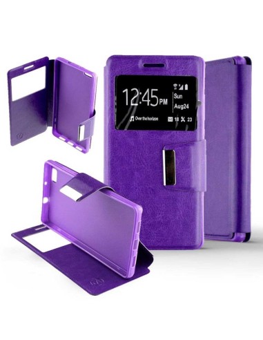 Etui folio en Simili cuir Violet