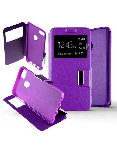 Etui folio en Simili cuir Violet pour Huawei P9 Lite Mini