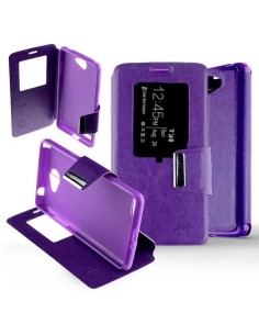 Etui Folio Violet simili cuir | 1001coques.fr