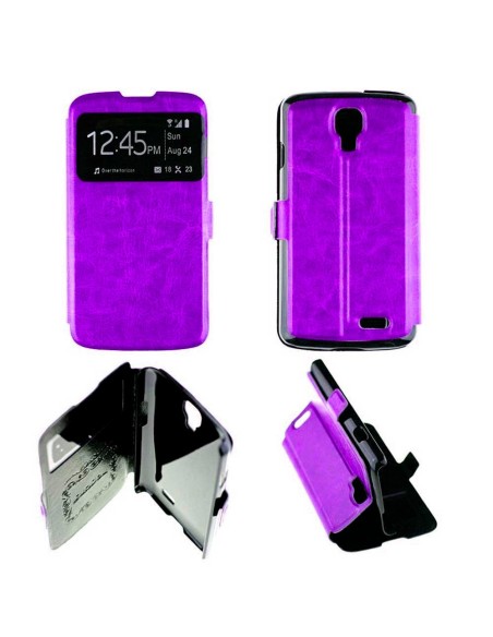 Etui folio en Simili cuir Violet pour LG F70