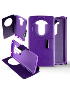 Etui Folio Violet simili cuir | 1001coques.fr