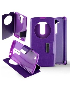 Etui Folio Violet simili cuir | 1001coques.fr