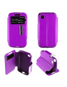 Etui Folio Violet simili cuir | 1001coques.fr