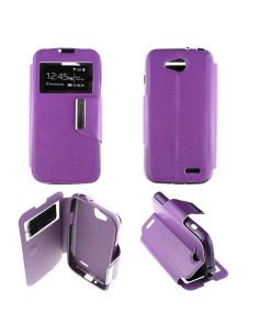 Etui Folio Violet simili cuir | 1001coques.fr