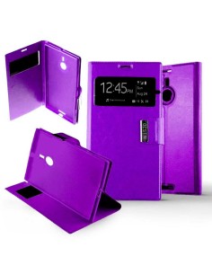 Etui Folio Violet simili cuir | 1001coques.fr